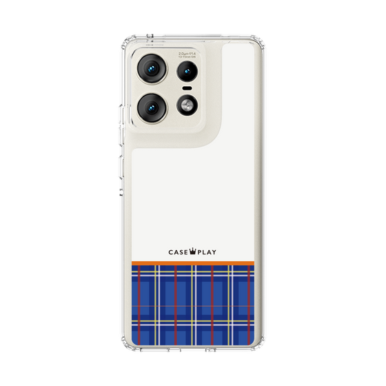 Slim Protection Case［ CASEPLAY Tartan Check - Blue ］
