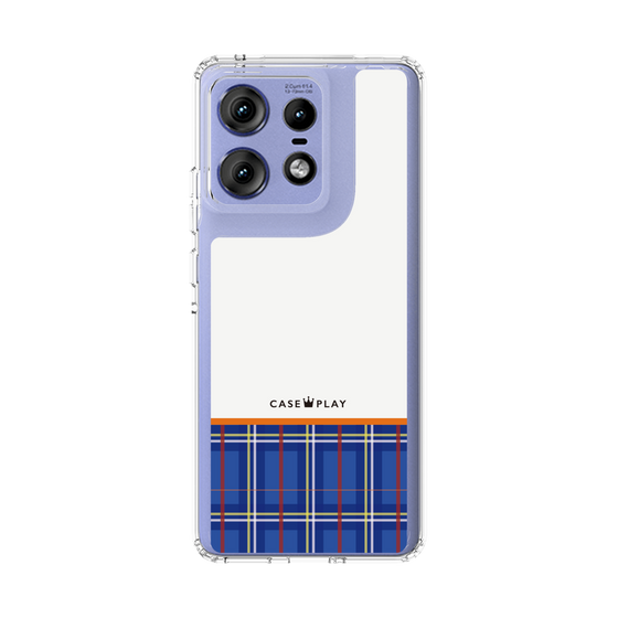 Slim Protection Case［ CASEPLAY Tartan Check - Blue ］