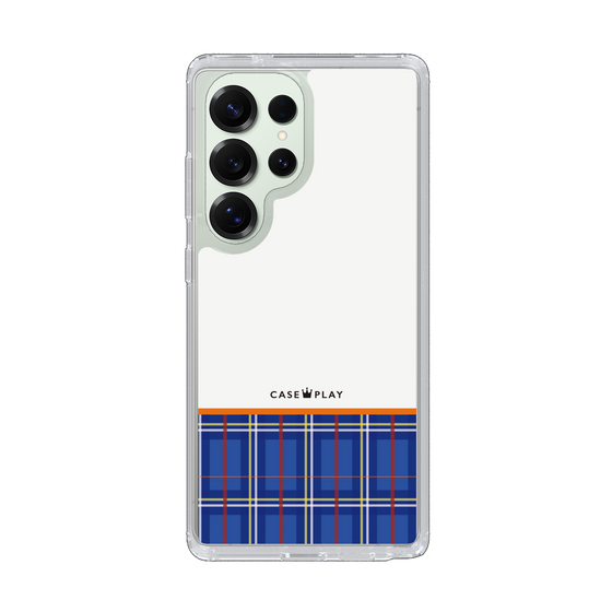 Slim Protection Case［ CASEPLAY Tartan Check - Blue ］