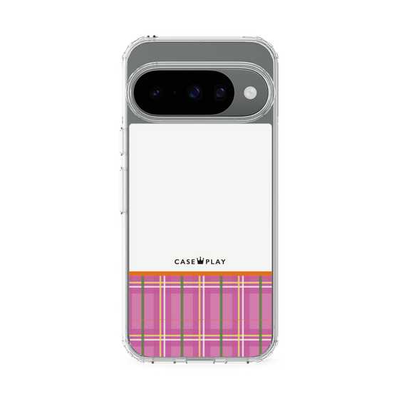 Slim Protection Case［ CASEPLAY Tartan Check - Pink ］