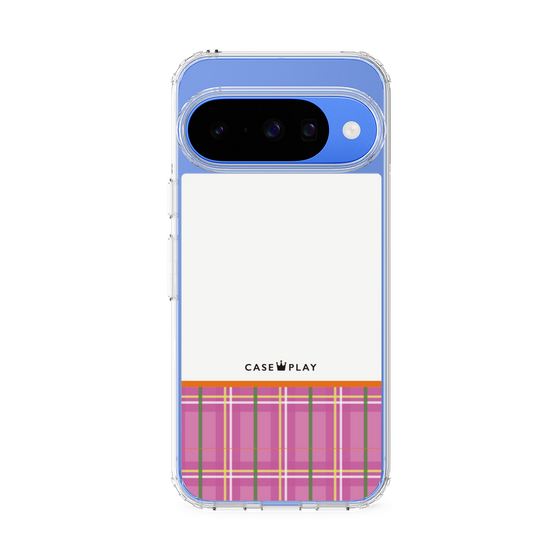 Slim Protection Case［ CASEPLAY Tartan Check - Pink ］