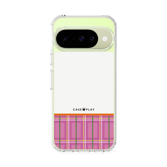 Slim Protection Case［ CASEPLAY Tartan Check - Pink ］