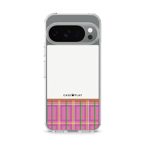 Slim Protection Case［ CASEPLAY Tartan Check - Pink ］