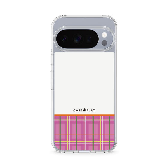 Slim Protection Case［ CASEPLAY Tartan Check - Pink ］