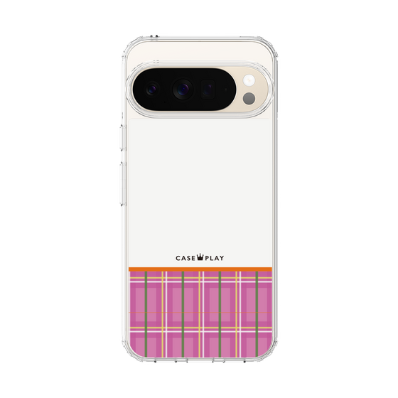Slim Protection Case［ CASEPLAY Tartan Check - Pink ］