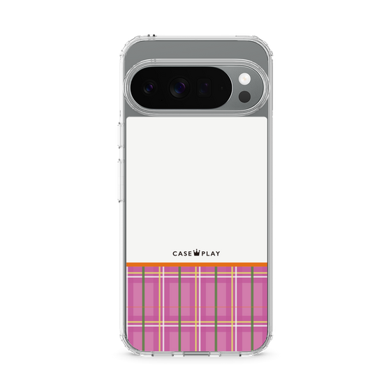Slim Protection Case［ CASEPLAY Tartan Check - Pink ］
