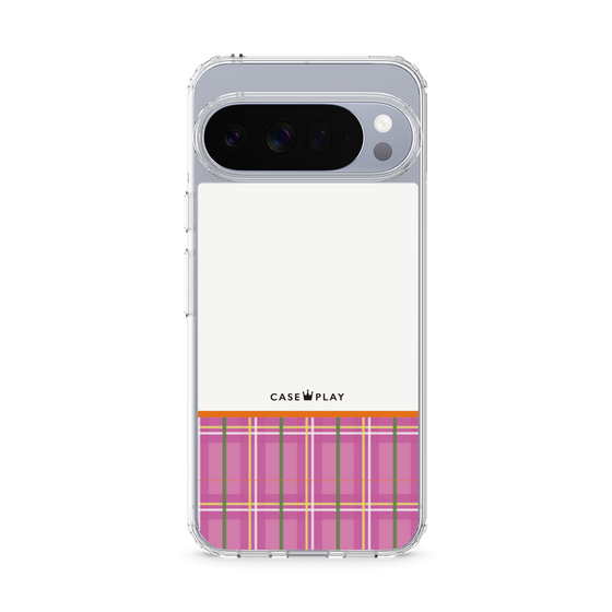 Slim Protection Case［ CASEPLAY Tartan Check - Pink ］