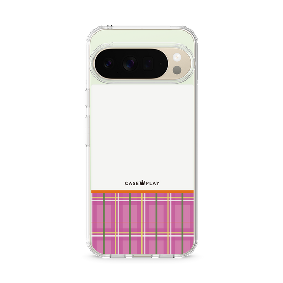 Slim Protection Case［ CASEPLAY Tartan Check - Pink ］