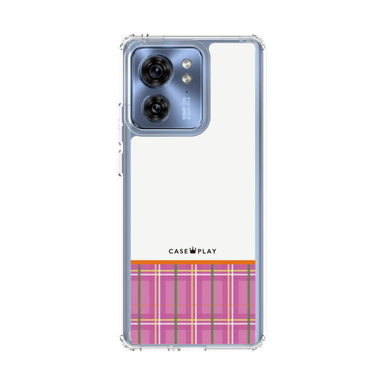 Slim Protection Case［ CASEPLAY Tartan Check - Pink ］