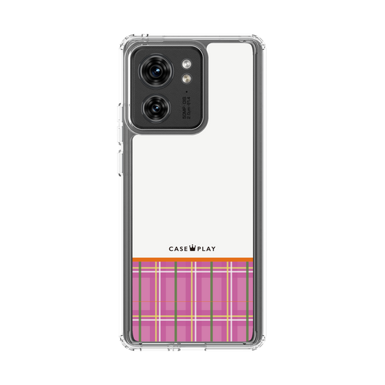 Slim Protection Case［ CASEPLAY Tartan Check - Pink ］