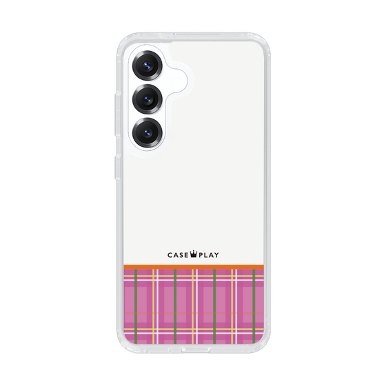 Slim Protection Case［ CASEPLAY Tartan Check - Pink ］