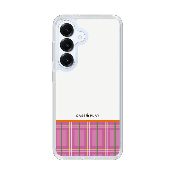 Slim Protection Case［ CASEPLAY Tartan Check - Pink ］