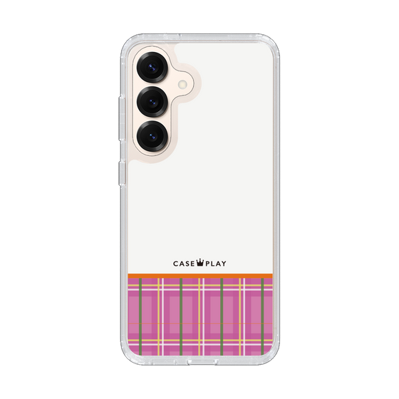 Slim Protection Case［ CASEPLAY Tartan Check - Pink ］