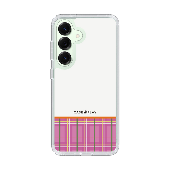 Slim Protection Case［ CASEPLAY Tartan Check - Pink ］