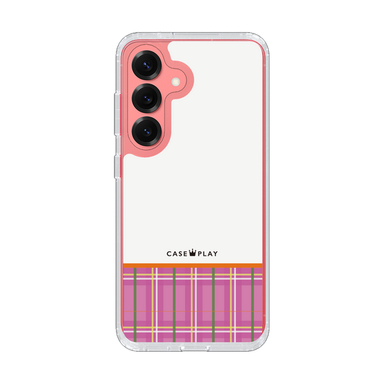 Slim Protection Case［ CASEPLAY Tartan Check - Pink ］