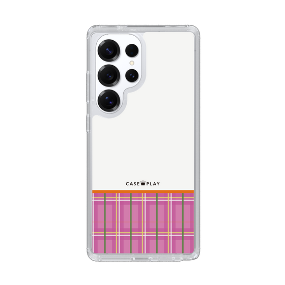Slim Protection Case［ CASEPLAY Tartan Check - Pink ］