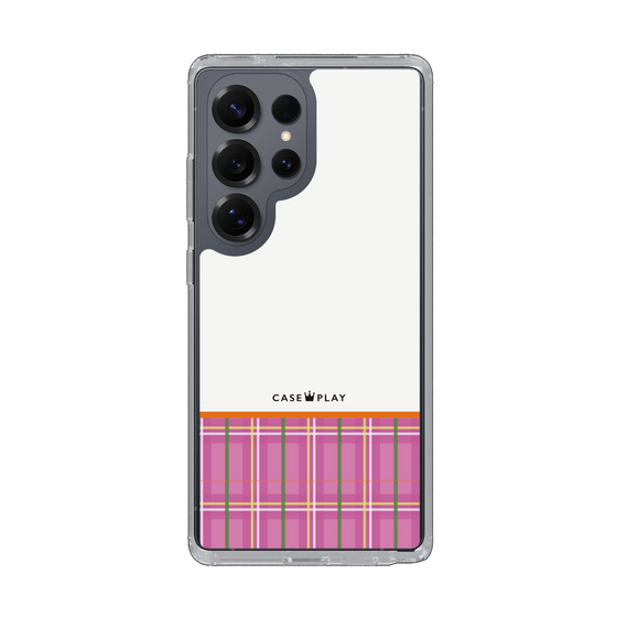 Slim Protection Case［ CASEPLAY Tartan Check - Pink ］