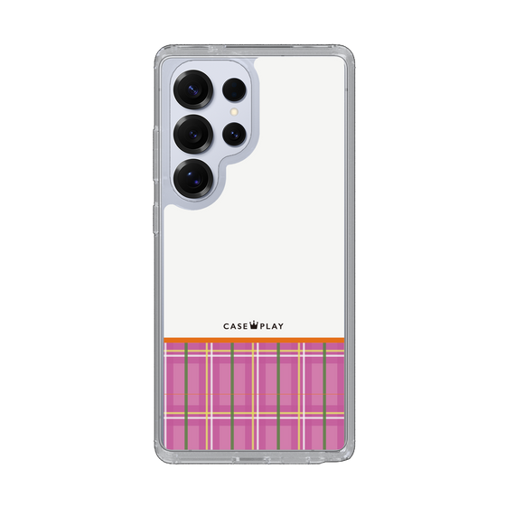 Slim Protection Case［ CASEPLAY Tartan Check - Pink ］