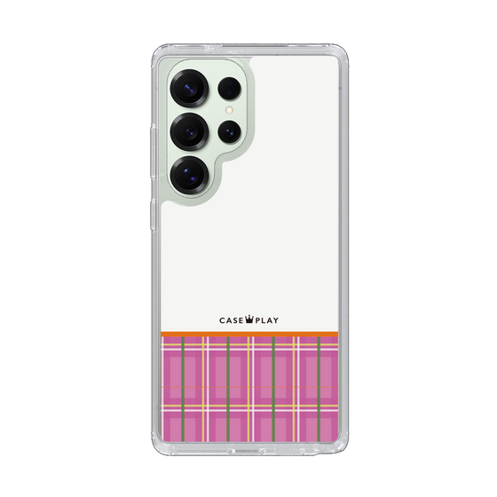 Slim Protection Case［ CASEPLAY Tartan Check - Pink ］