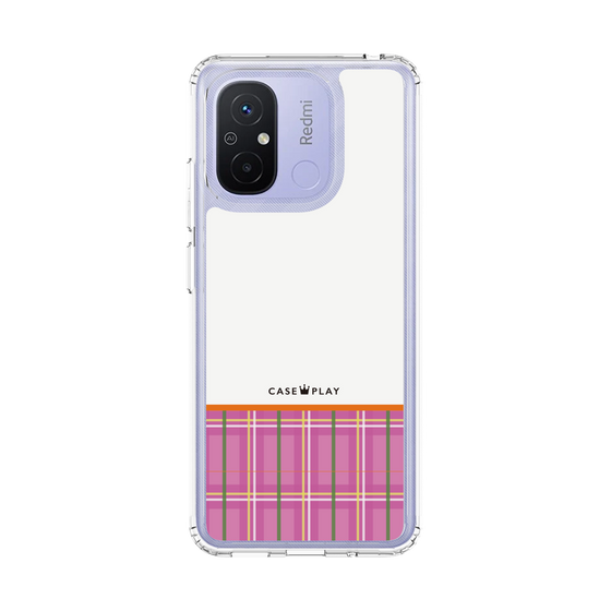 Slim Protection Case［ CASEPLAY Tartan Check - Pink ］