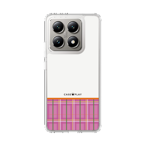 Slim Protection Case［ CASEPLAY Tartan Check - Pink ］