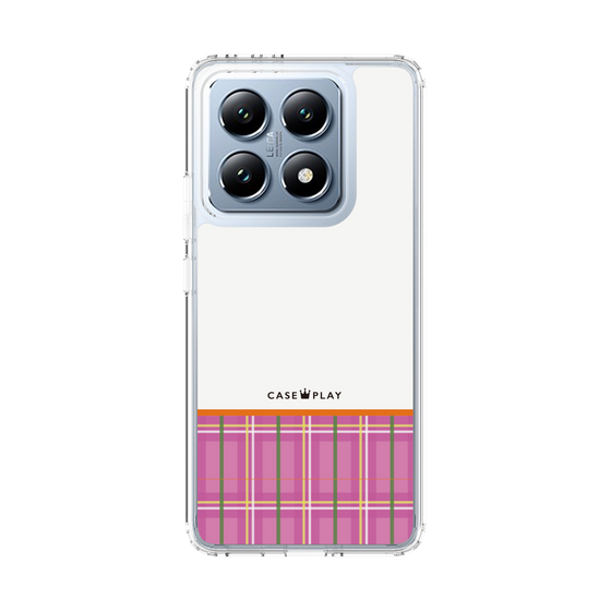 Slim Protection Case［ CASEPLAY Tartan Check - Pink ］