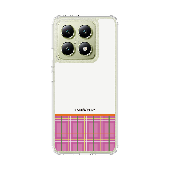 Slim Protection Case［ CASEPLAY Tartan Check - Pink ］