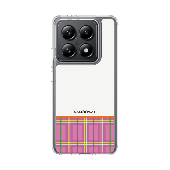 Slim Protection Case［ CASEPLAY Tartan Check - Pink ］