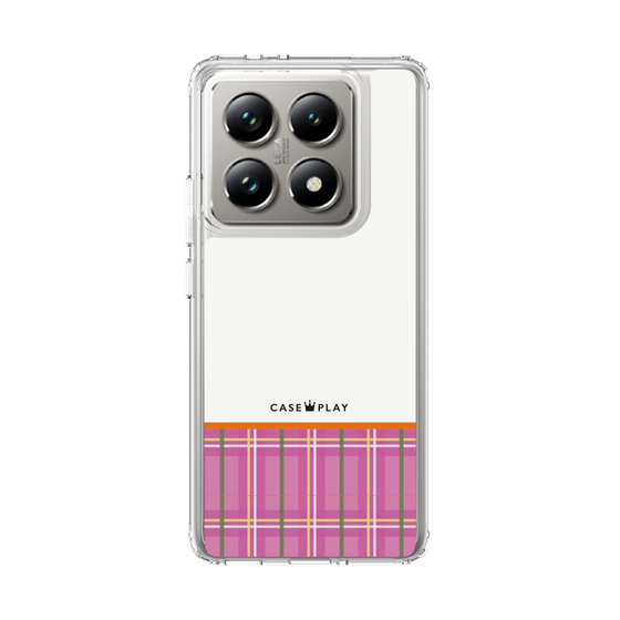 Slim Protection Case［ CASEPLAY Tartan Check - Pink ］
