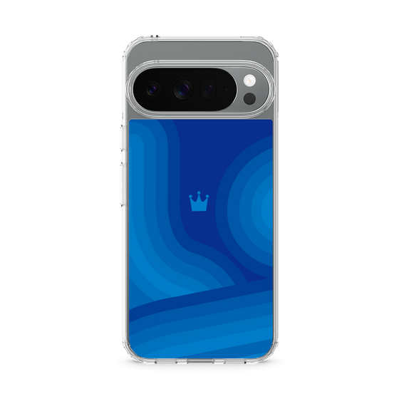Slim Protection Case［ CASEPLAY Winding Pattern - Blue ］