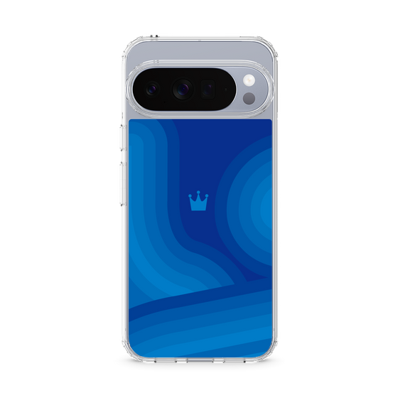 Slim Protection Case［ CASEPLAY Winding Pattern - Blue ］