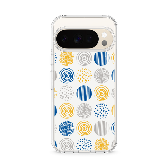 Slim Protection Case［ Nordic Circle - Blue ］