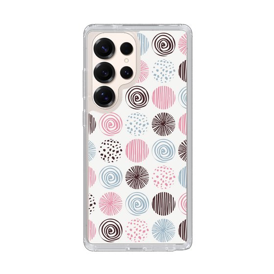 Slim Protection Case［ Nordic Circle - Pink ］