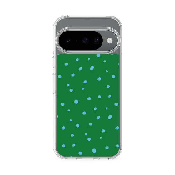 Slim Protection Case［ Drawing Dot - Green ］