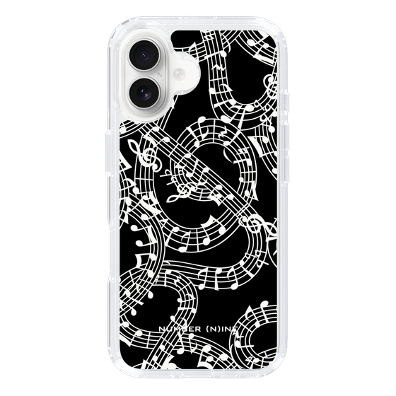 Slim Protection Case［ NUMBER (N)INE - All-Over Musical Notes Pattern ］