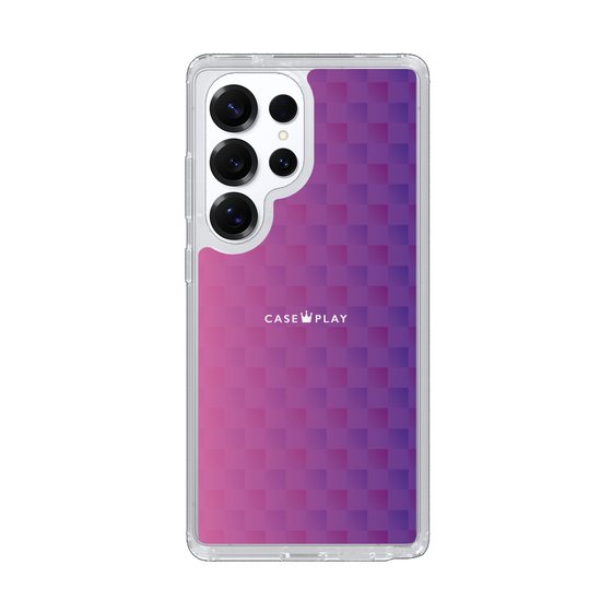 Slim Protection Case［ CASEPLAY Check - Purple ］