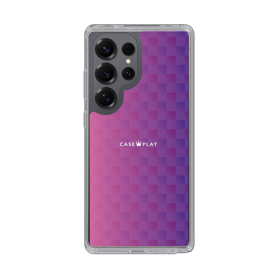 Slim Protection Case［ CASEPLAY Check - Purple ］