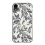 Slim Protection Case［ LAGUNAMOON - BotanicalJacquard - White×Black ］