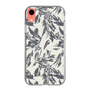 Slim Protection Case［ LAGUNAMOON - BotanicalJacquard - White×Black ］
