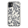 Slim Protection Case［ LAGUNAMOON - BotanicalJacquard - White×Black ］