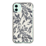 Slim Protection Case［ LAGUNAMOON - BotanicalJacquard - White×Black ］