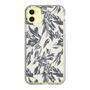 Slim Protection Case［ LAGUNAMOON - BotanicalJacquard - White×Black ］