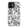 Slim Protection Case［ LAGUNAMOON - BotanicalJacquard - White×Black ］