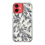 Slim Protection Case［ LAGUNAMOON - BotanicalJacquard - White×Black ］
