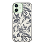 Slim Protection Case［ LAGUNAMOON - BotanicalJacquard - White×Black ］