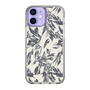Slim Protection Case［ LAGUNAMOON - BotanicalJacquard - White×Black ］