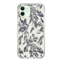Slim Protection Case［ LAGUNAMOON - BotanicalJacquard - White×Black ］
