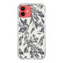 Slim Protection Case［ LAGUNAMOON - BotanicalJacquard - White×Black ］