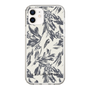 Slim Protection Case［ LAGUNAMOON - BotanicalJacquard - White×Black ］