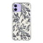 Slim Protection Case［ LAGUNAMOON - BotanicalJacquard - White×Black ］